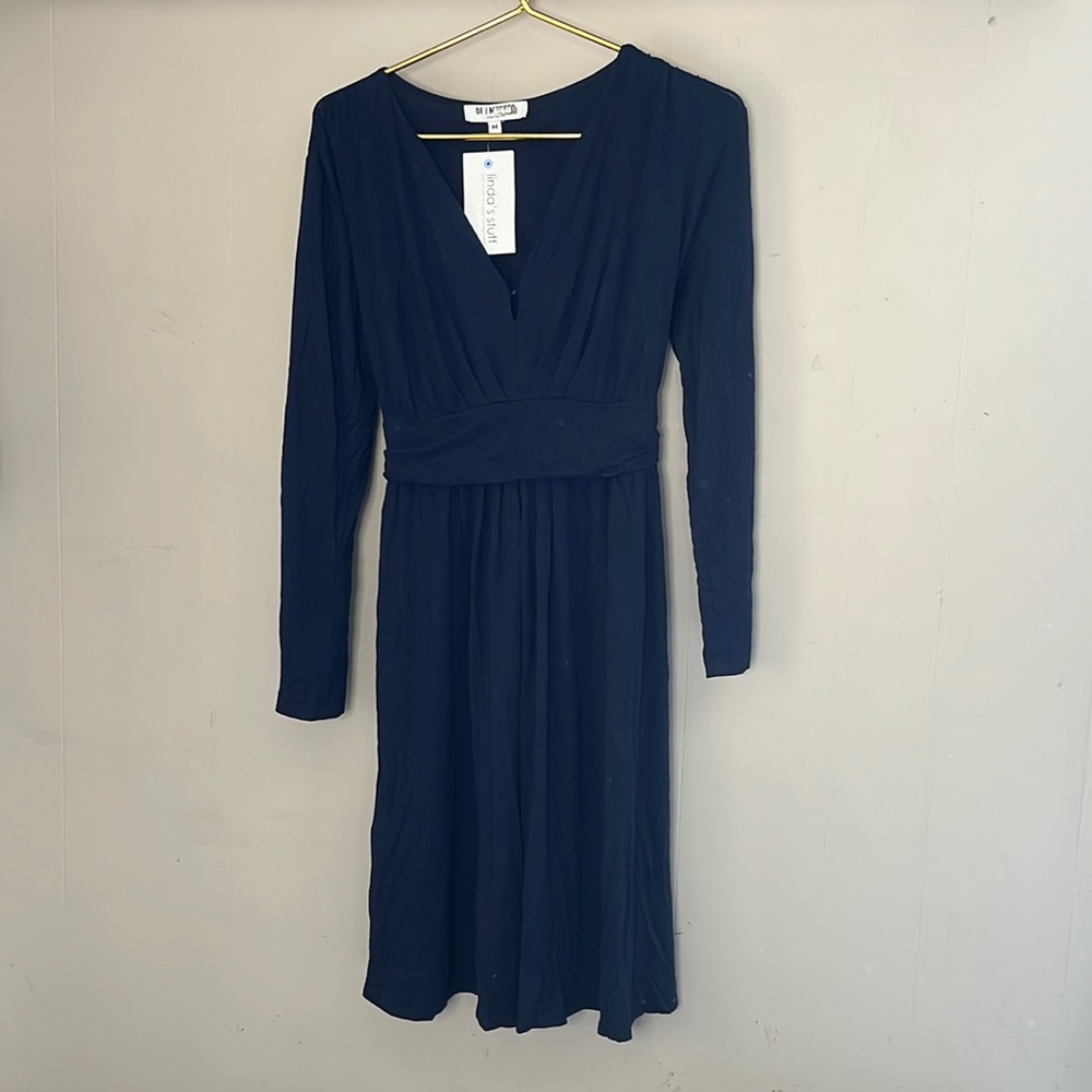 Of Mercer | Long Sleeve Navy Dress